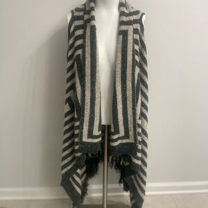 Striped Navy and White Women's Vest